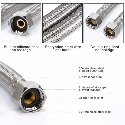 Commode Pressure Connection Pipe Pack of 4