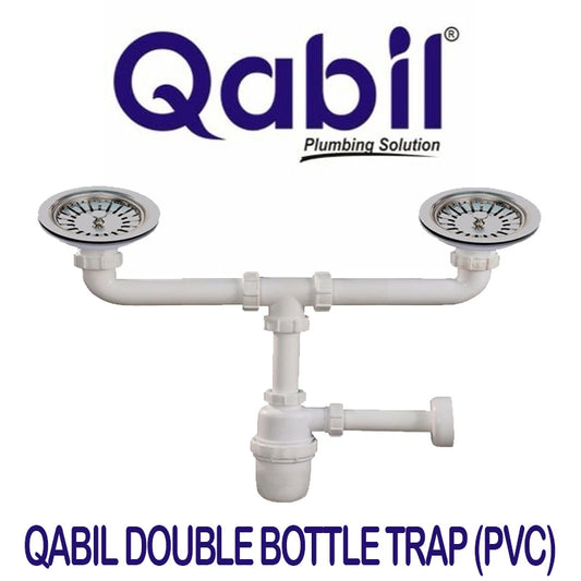 Double Bottle Trap PVC Qabil