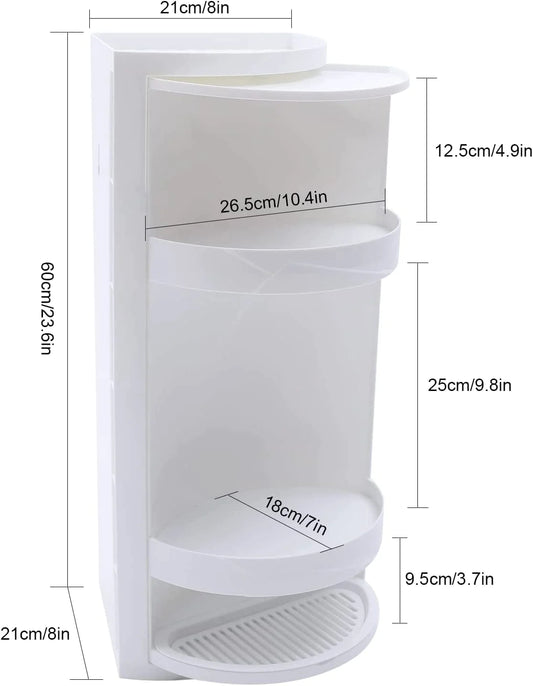 rotating shower organizer